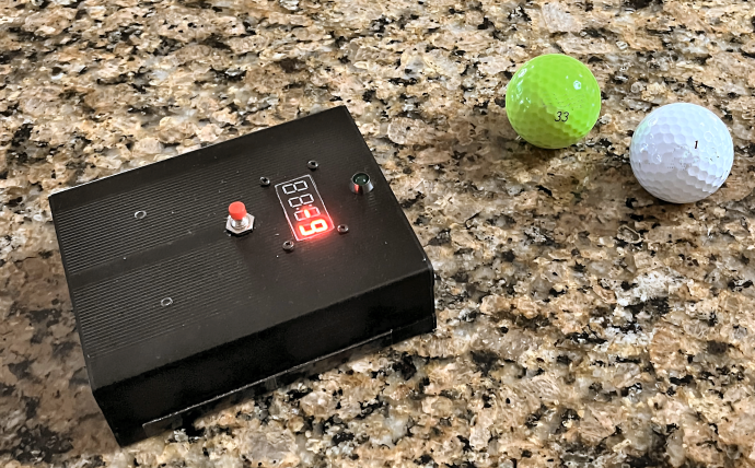 Bounce Meter on countertop